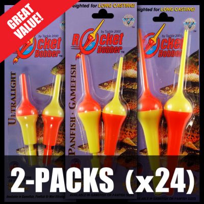 Купить Поплавок 2 New Tackle 2000 Rocket Bobbers 3 3/4'' yellow ice fishing  with jigs spring, цена 2 090 руб — (292386453723), США